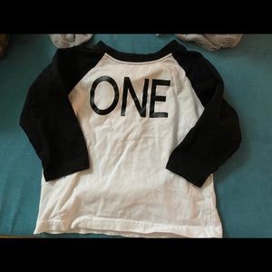 One year birthday shirt